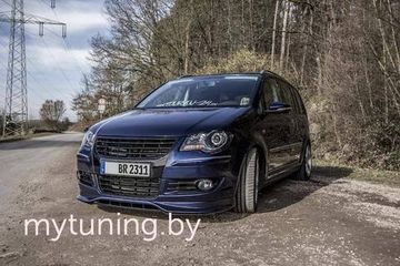 Накладка переднего бампера для  VW Touran II