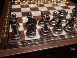 Шахматы "Престиж" большие 39х39 см орех антик (2813.WAL) 5