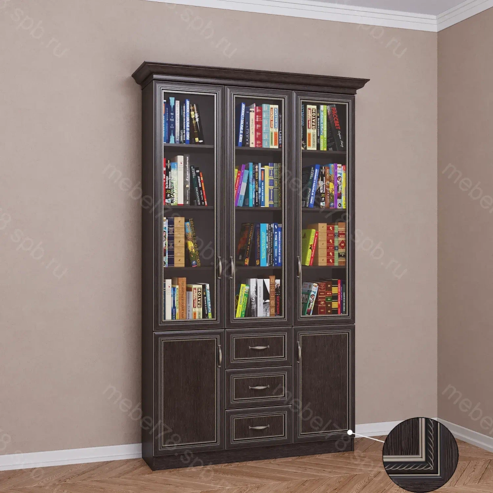 Шкаф книжный 3/6