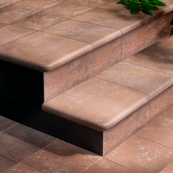 Ступень фронтальная клинкерная EXAGRES BOSTON RED 330х330х15 мм