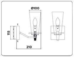 Ambrella Настенный светильник со сменной лампой Traditional TR3239