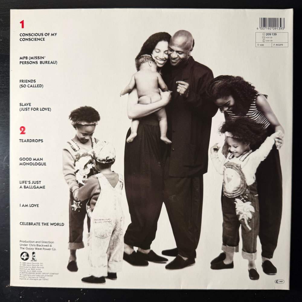 Виниловая пластинка Womack & Womack ‎– Conscience LP