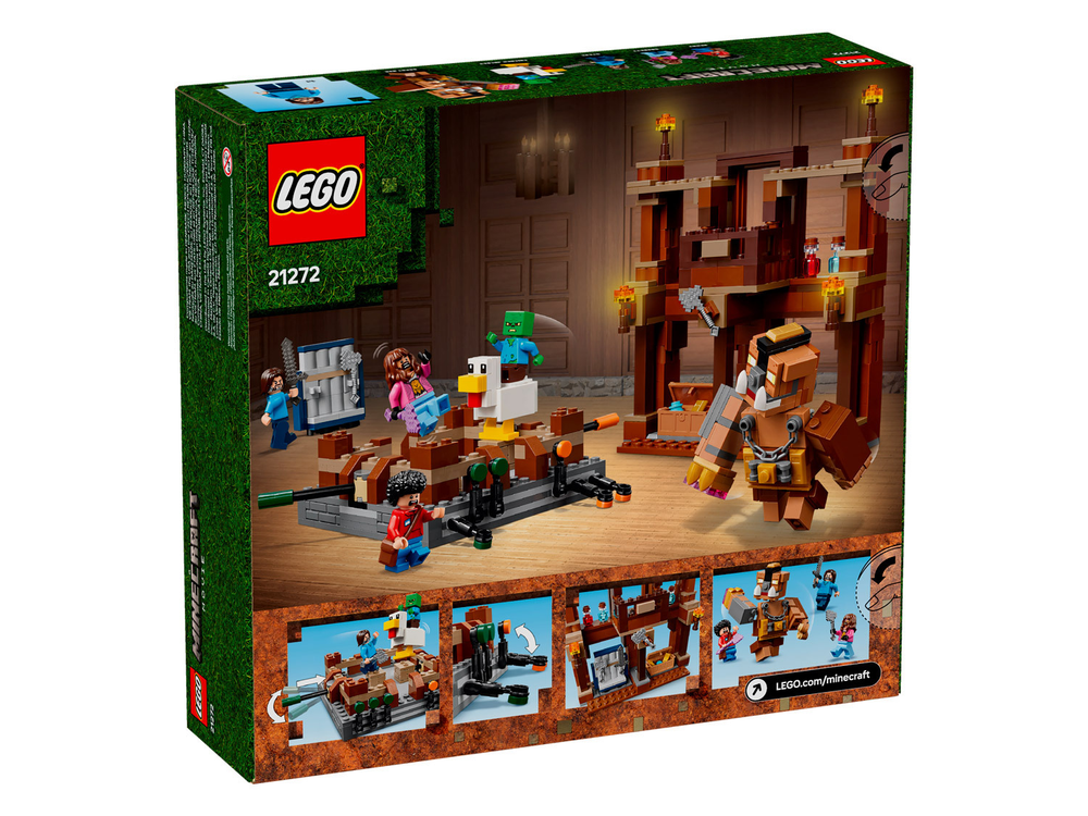 LEGO Minecraft 21272 «Боевой ринг в лесном особняке» — арена для битв мобов