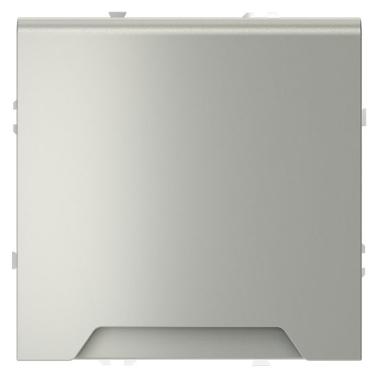 Розетка встраиваемая VOLTUM S70 с заземлением, защитными шторками и крышкой 16А, (сталь)