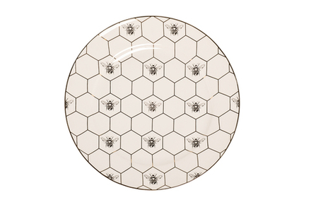 Тарелка обеденная "Honeycomb" "Пчелки" 26 см