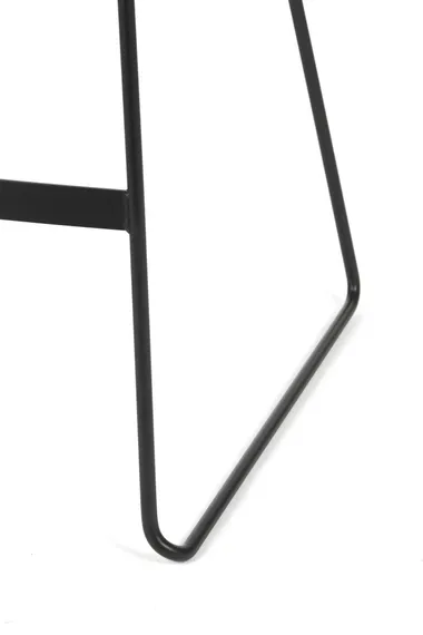 Барный стул Wally 76 см, черный с серым сиденьем