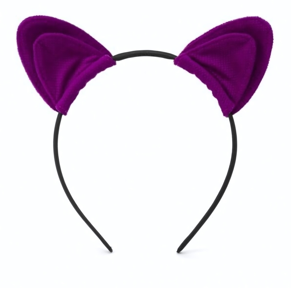 Фиолетовый ободок-ушки My rules (Цвет: фиолетовый)