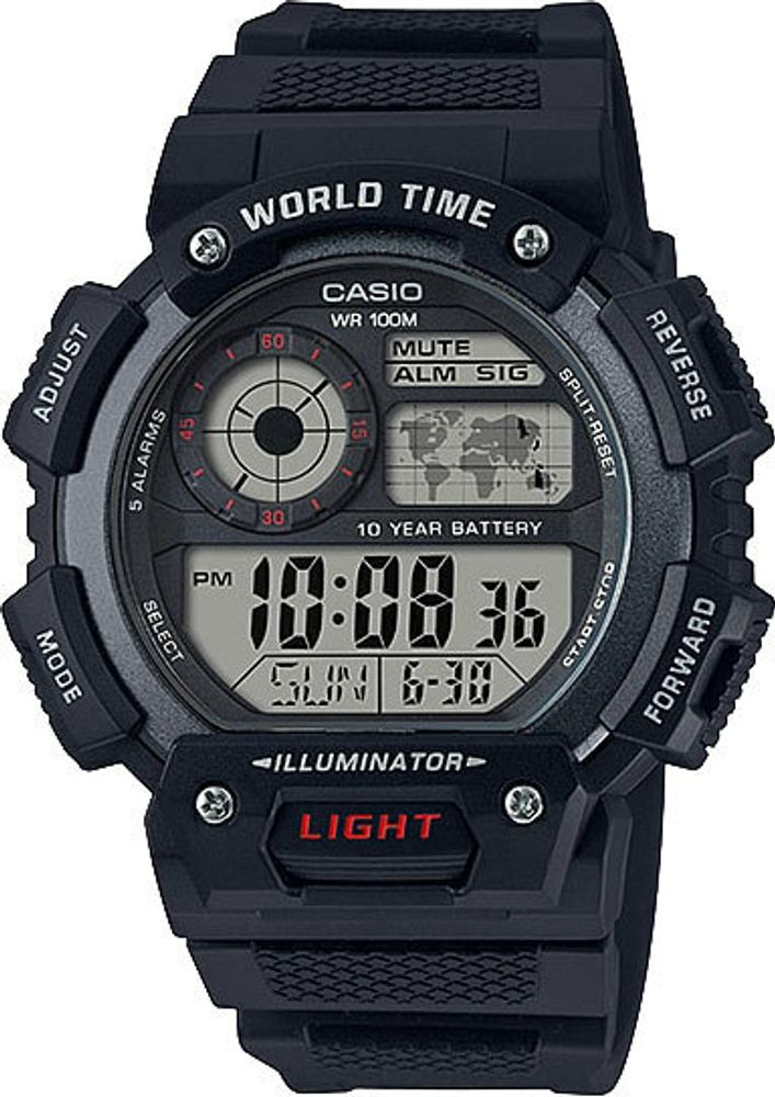 Японские наручные часы Casio Collection AE-1400WH-1A с хронографом