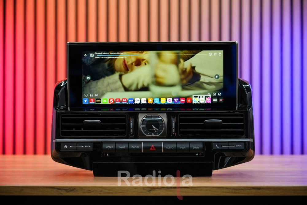 Магнитола для Toyota Land Cruiser 200 2015-2021 с JBL и 360 - Radiola RDL-LC200-16-LCD монитор 12.3" на Android 13, 8/128Гб, CarPlay, 4G SIM-слот