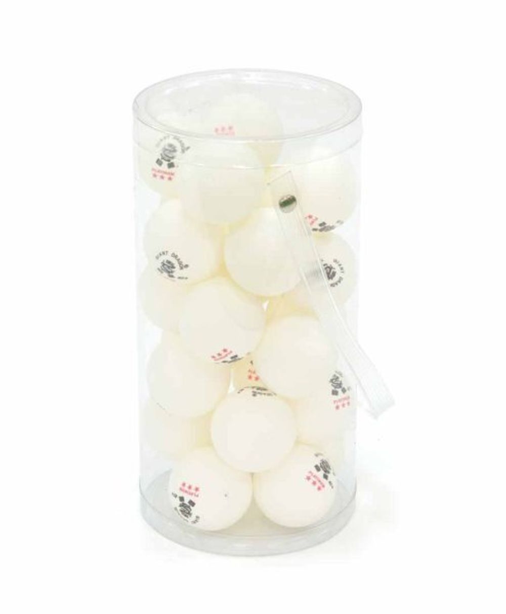 Мячи Dragon Training Platinum 3* New (24 шт, бел.) в тубусе