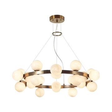 7109/24 MIDCENT ODL26 519 Подвесной светильник  белый/стекло/металл IP20 G9 24*5W  220-240V MAGIA