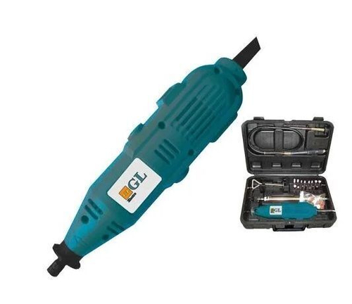 Гравер электрический GL ID0200G с гибким валом, 200Вт, 60 аксессуаров