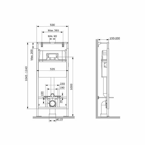 Инсталляция для унитаза AM.PM MasterFit I012710.0201