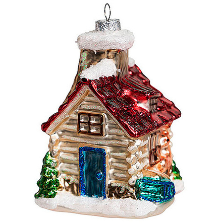 243050 Избушка с красной крышей