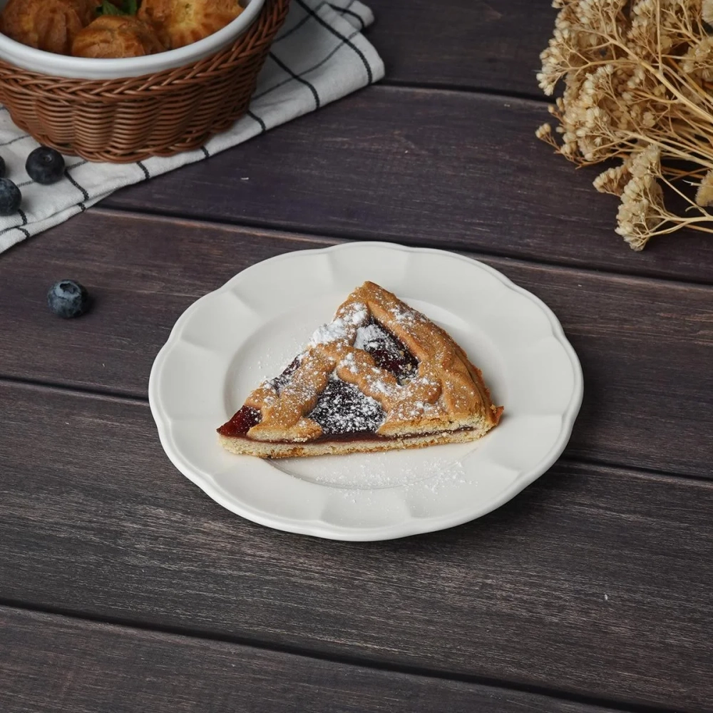 Тарелка 17,5 см, фарфор "NOBLE" серия "Retro Ritz & Bella-White"527