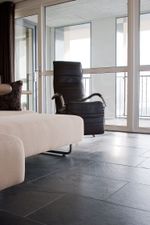 Плитка-сланец черный, брашированный Pharaon 600x600x10