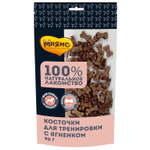 Лакомство для собак Мнямс Косточки, 90 г, ягненок, размер 3x21x12см.
