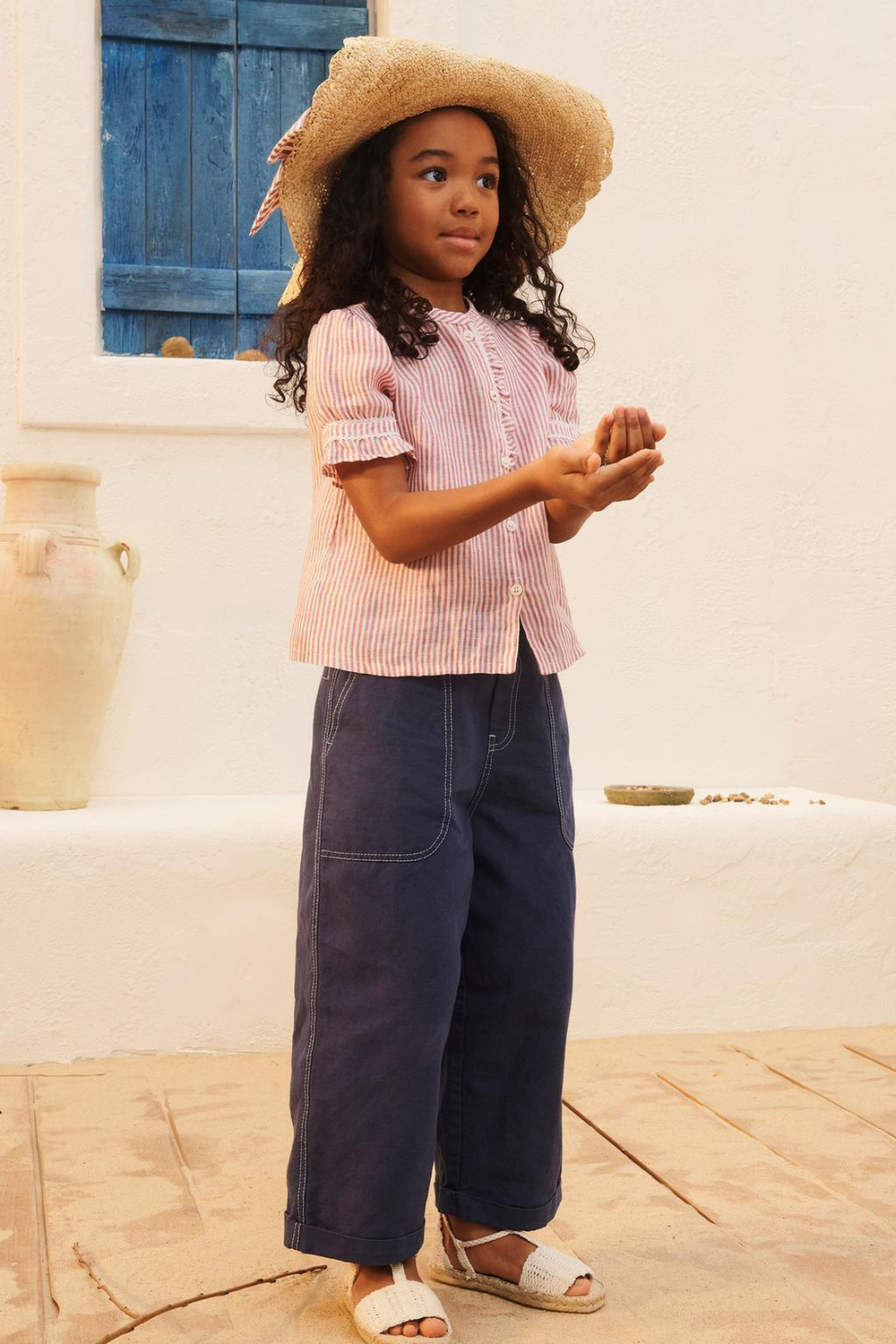 ZARA ЛЬНЯНАЯ РУБАШКА В ПОЛОСКУ - LIMITED EDITION, ПОЛОСКИ