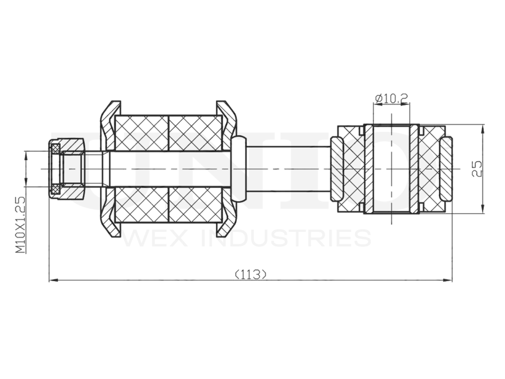 Стойка стабилизатора передняя UNIO SSP-50017