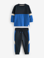 Лонгслив и джоггеры в комплекте для мальчика Next 683-048, Синий