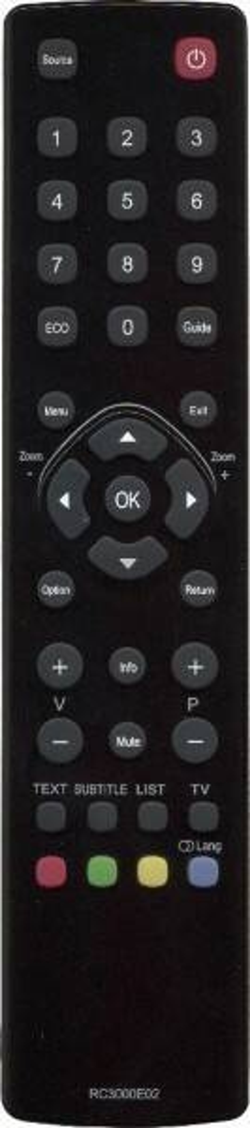 Пульт  RC3000E02 (RC2000E02) для телевизора Telefunken,Thomson, Hyundai, TCL, Lentel,