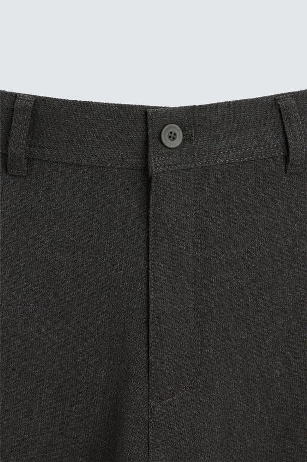 ZARA БРЮКИ ЧИНОС ИЗ КОМФОРТНОЙ РЕЛЬЕФНОЙ ТКАНИ, КОРИЧНЕВЫЙ МЕЛАНЖ