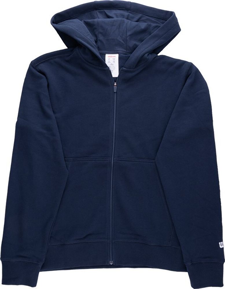 Кофта для мальчика теннисная Wilson Kids Unisex Team Zip Hoodie - небесный