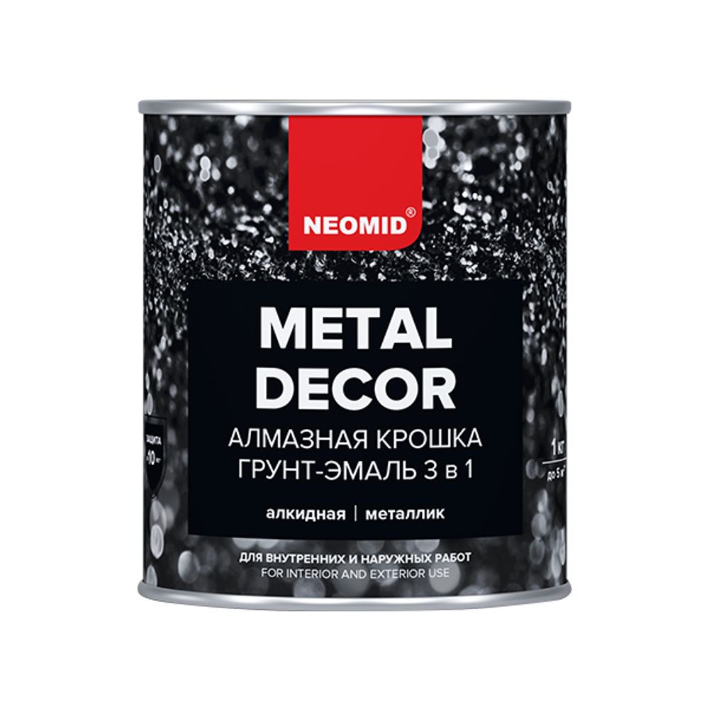 Грунт-эмаль  по ржавчине 3 в 1 NEOMID "Алмазная крошка"