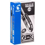 Ручка гелевая Pilot "G-3" черная, 0,38мм, грип, 1шт