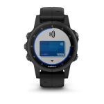 Смарт-часы Garmin Fenix 5s Plus Sapphire, черный, 010-01987-03