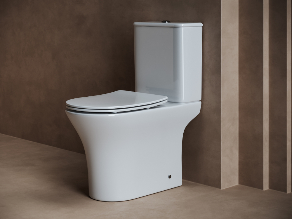Унитаз-компакт безободковый Ceramica Nova Fortuna CN9001 с крышкой сиденьем микролифт белый