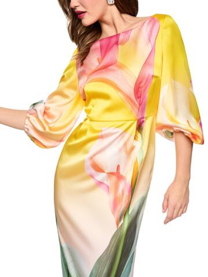 Marc Cain Платье приталенное с объемными рукавами