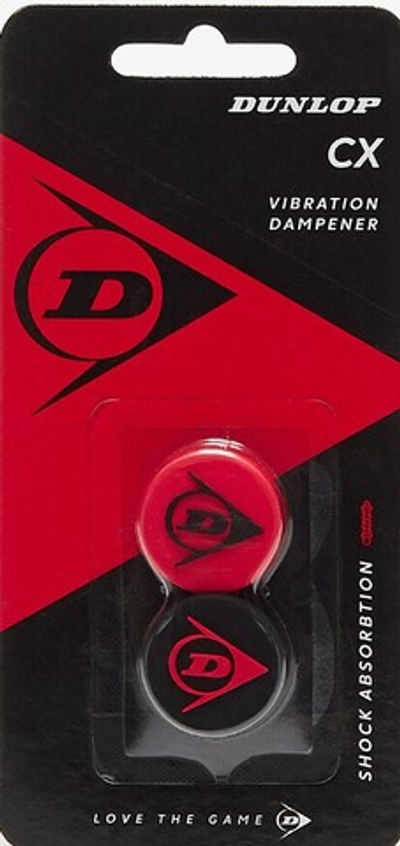 Виброгаситель теннисный Dunlop Flying Dampener 2P - black/red