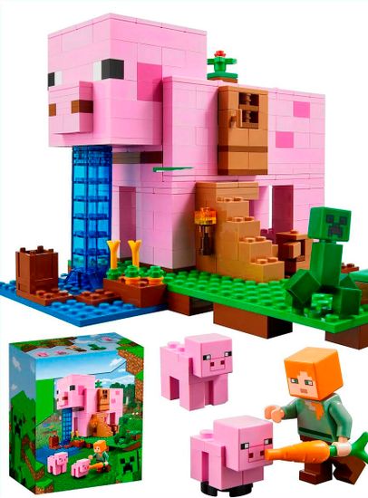 Конструкторы My World "Дом свинья" 492 детали