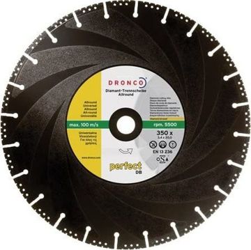 Алмазный диск Perfect DB универс. бетон/металл 300х25,4 DRONCO