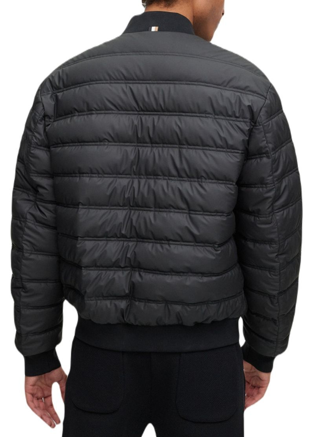 Куртка теннисная BOSS x Matteo Berrettini Water-Repellent Puffer Jacket With Two-Way Zip - Black