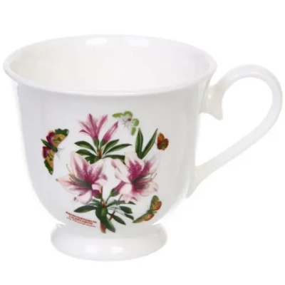 Чайная пара «Цветочная грация» (узкая кружка 220мл, блюдце) лилии