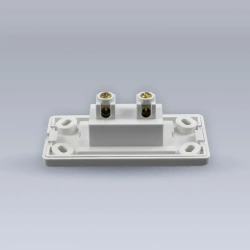 Розетка врезная мебельная "Eleganz" MINI 250в, 10А, белый цвет, мини розетка 81x41x28мм., 1 шт.