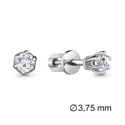 941354 Серьги из Золота с бриллиантами