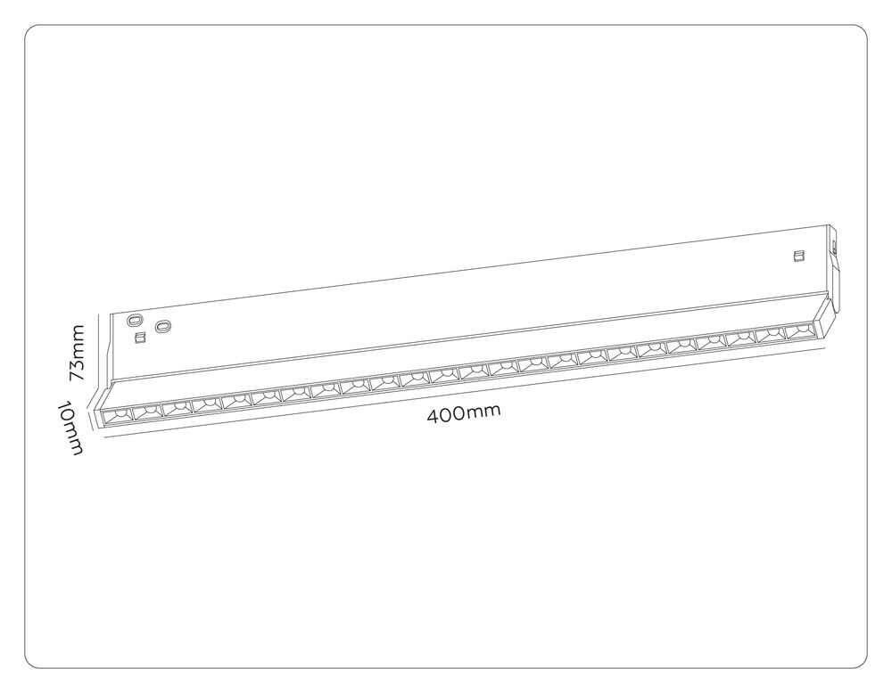 Ambrella Трековый линейный светильник 3CCT 3000K-6000K 20W 38° Track System GL2365
