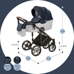 Детская коляска Nuovita Carro Sport 2 в 1 Blu Argenteo/Синий серебристый