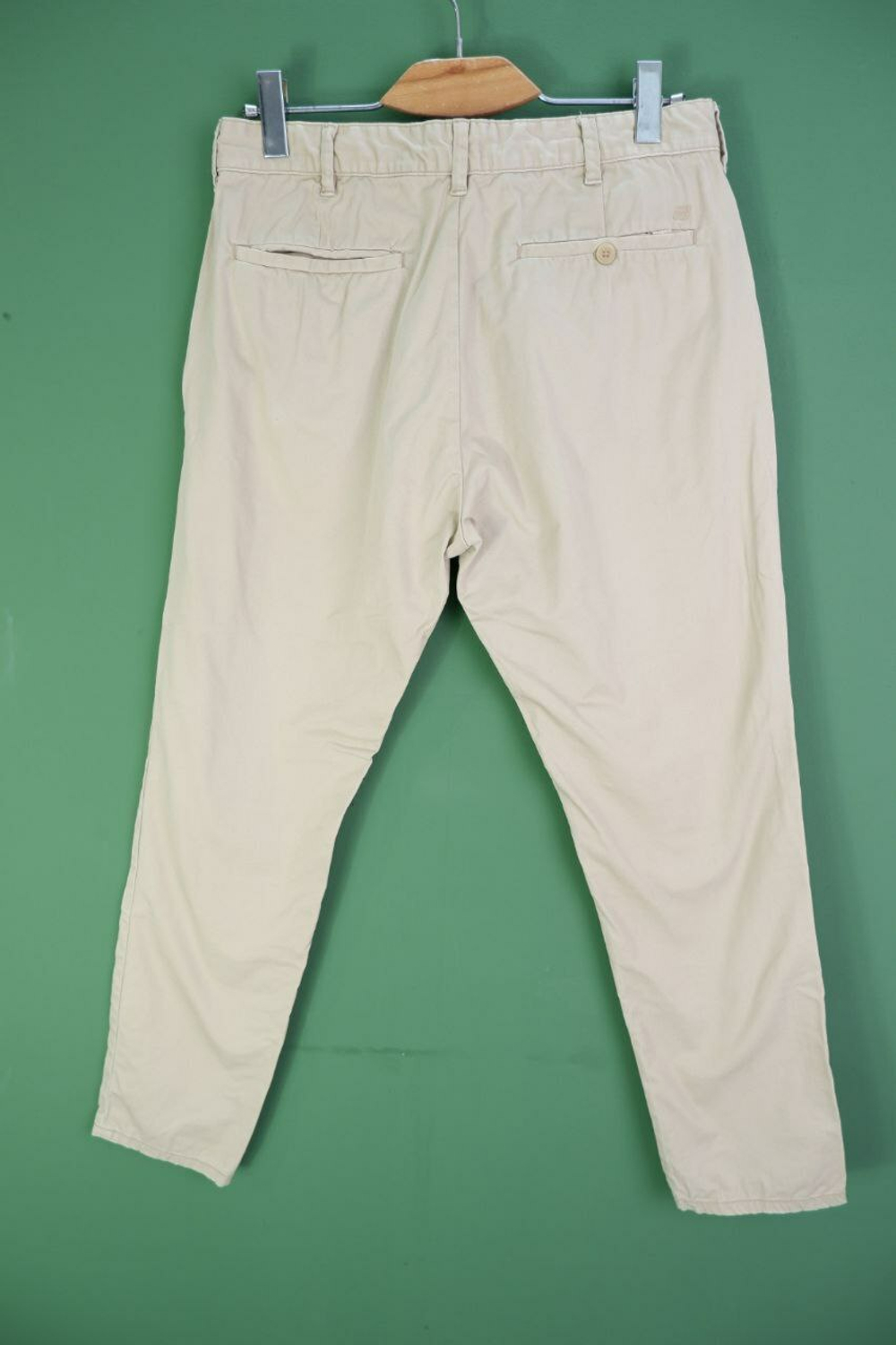 Брюки Pull&Bear из хлопка светлые 58 размер