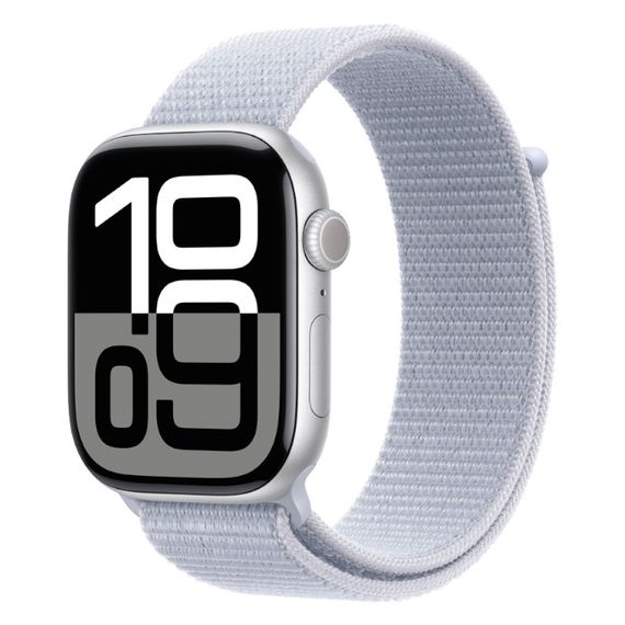 Часы Apple Watch Series 10 46mm Aluminium Case, Sport Loop (Серебристый)