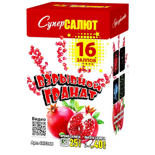 Батарея салютов "Взрывной гранат" (1,0 х 16)