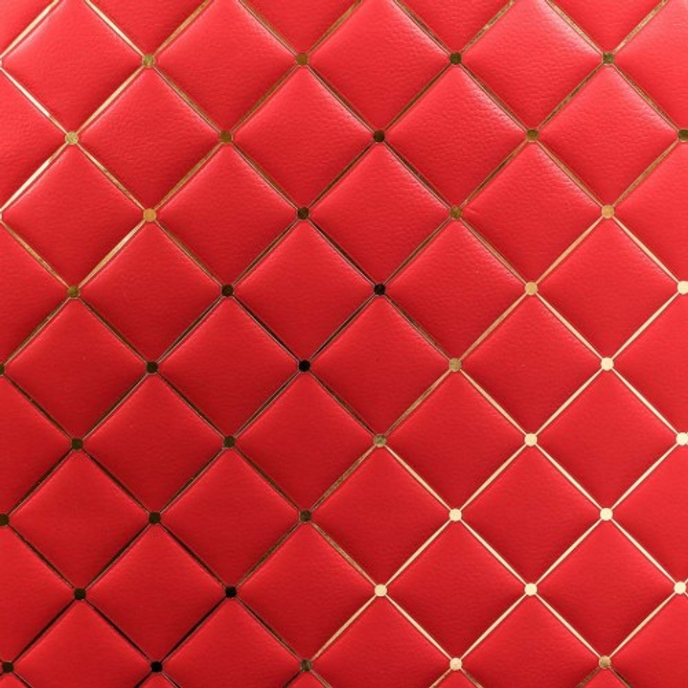 Пакет подарочный 31х42х12см Фигуры и узоры "Ромб" (Красный)