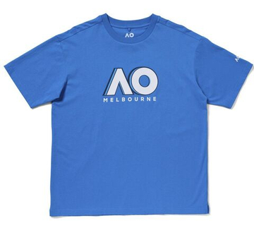 Мужская теннисная футболка Australian Open Logo Tennis - process blue