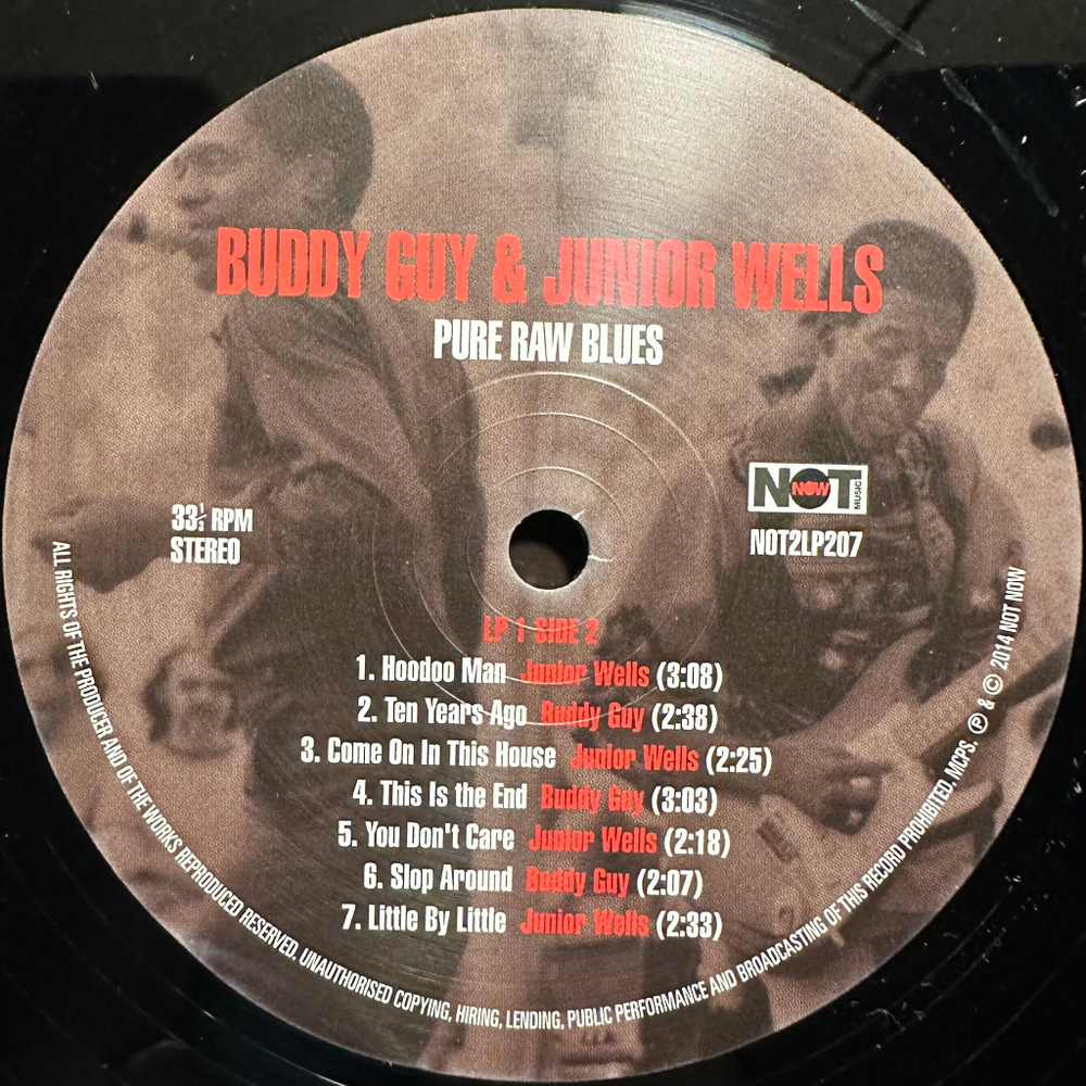 Buddy Guy & Junior Wells - Pure Raw Blues 2LP (Европа 2014г.)
