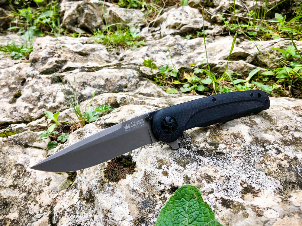 Складной нож Biker Z M390 (Cryo) StoneWash
