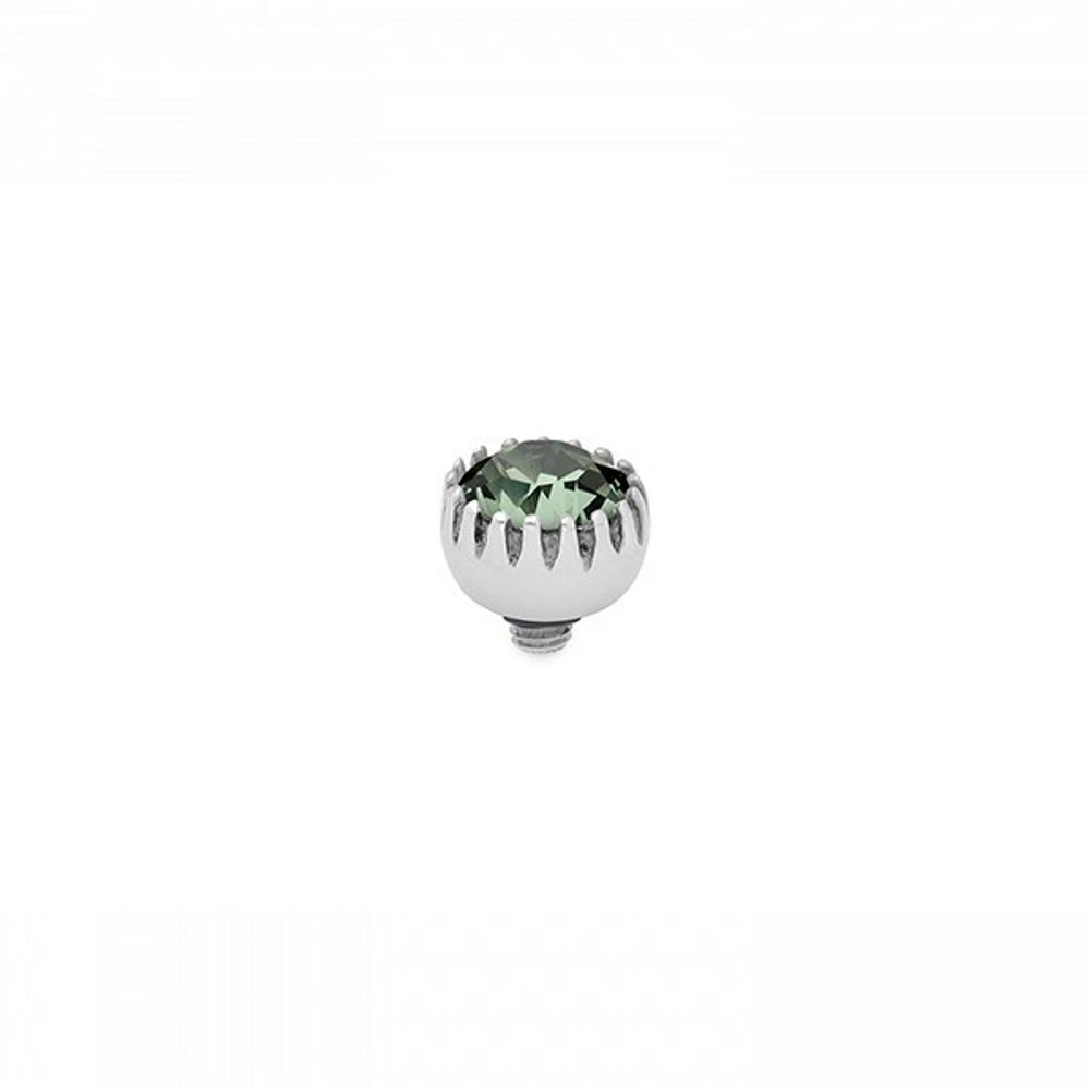 Шарм Qudo London Chrysolite 617051 G/S цвет зеленый, серебряный