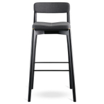 Стул барный aska, рогожка, черный/темно-серый